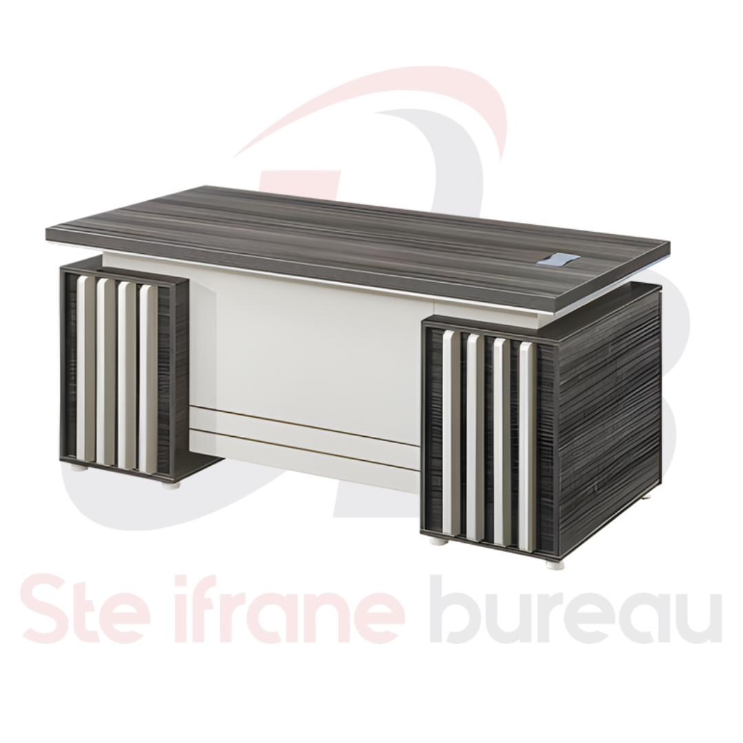 Bureau Professionel compact - plateau chêne clair