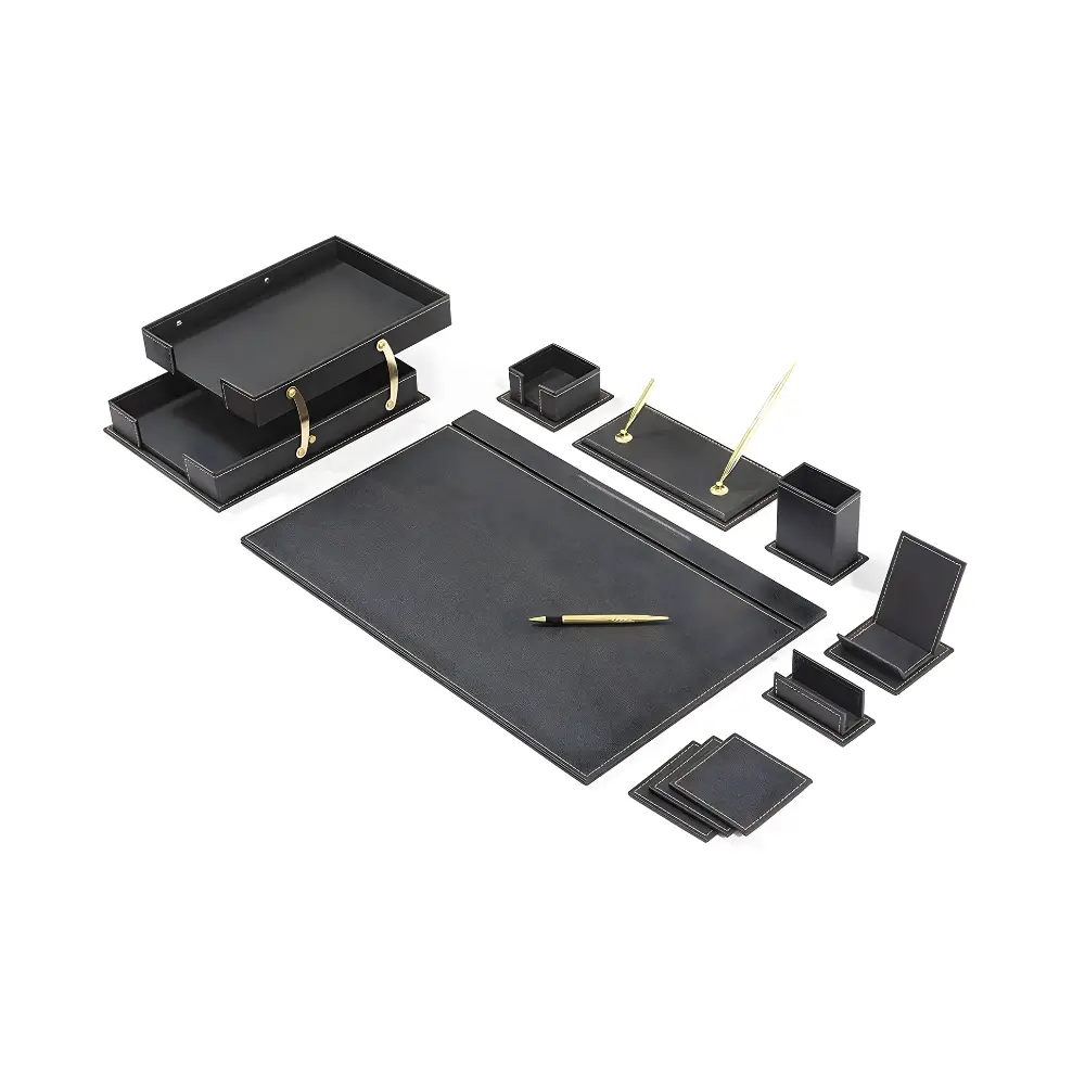 Crown 2036T — Ensemble de Bureau Métallique Premium (5 Pièces)